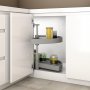 Gioco cucina girevole vassoi cabinet 180 800 millimetri modulo di plastica grigia Emuca