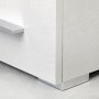 altezza del piede mobili 12mm metallizzato plastica grigia 20 unità Emuca