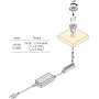 spina rotonda da montare nel quadro 2 ingressi USB Ø37mm plastico metallizzato grigio Emuca