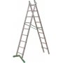Alluminio sezioni di scala multiuso 9 + 9 2 fasi Plabell PI-207