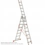 scala in alluminio Triplo di base Proline 12 + 12 + 12 punti Plabell