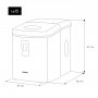 Lcemaker 100W Capacità 15kg tre dimensioni del cubo H.Koenig KB15