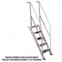supporto fisso scala corrimano inclinazione 60 7 passi Plabell