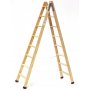 Scala in legno professionale pittore di forbice 8 + 8 punti Plabell
