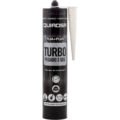 incollaggio Turbo tre secondi 290ml bianco Quiadsa