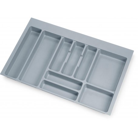 Posate cassetto modulo 800 millimetri cucina in plastica grigio Emuca