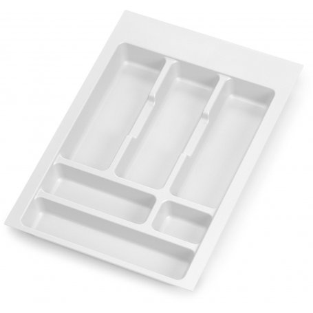 Optima cassetto portaposate cucina Vertex / 500 modulo Concetto 400 millimetri 16 millimetri bordo bianco Emuca