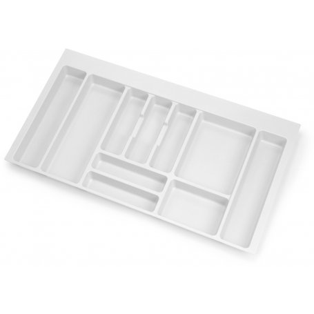 Optima cassetto portaposate cucina Vertex / 500 modulo Concetto 900 millimetri 16 millimetri bordo bianco Emuca