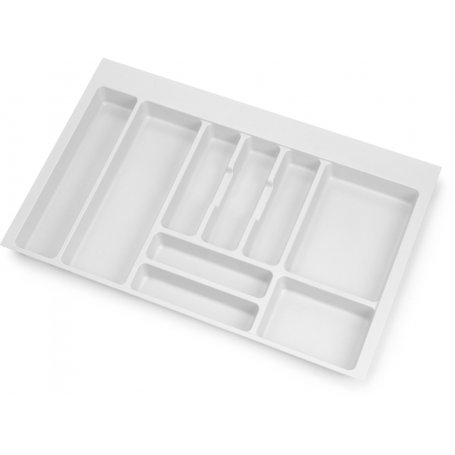 Optima cassetto portaposate cucina Vertex / 500 modulo Concetto 800 millimetri 16 millimetri bordo bianco Emuca