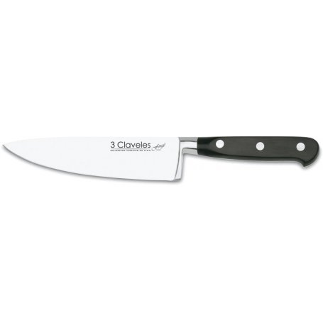 Cuocere coltello 15 centimetri serie Forgé maniglia in acciaio inox forgiato POM 3 Claveles