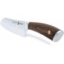 Santoku coltello da cucina in acciaio inox manico 17,5cm legno Pakka forgiato martellato 3 Claveles