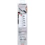 Santoku coltello da cucina in acciaio inox manico 17,5cm legno Pakka forgiato martellato 3 Claveles