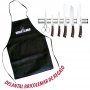 Set di 5 coltelli da cucina serie forbici Sakura 3 + 8 "+ magnetico supporto 45 centimetri 3 Claveles