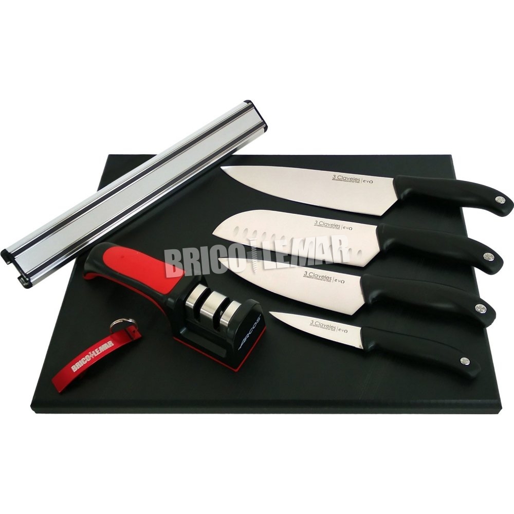 a parete supporto magnetico barra magnetica universale Set di 3 coltelli da cucina con supporto per coltelli da cucina 30 cm supporto per coltelli da cucina barra magnetica in acciaio inox 