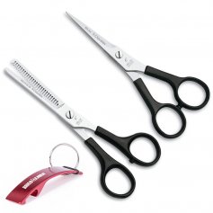 Barber forbici Pack 2 Relax 6 "cut scolpire + 3 Claveles