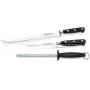 Affettare Kit pieghevole lame rotanti in acciaio Chaira prosciutto + Forge e disossamento + 3 Claveles