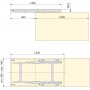 Due volte scorrevoli guide tavolo per Top opaco anodizzato cucina in alluminio Emuca