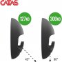 2 appendini da parete Napier Ø120mm plastica nera Emuca