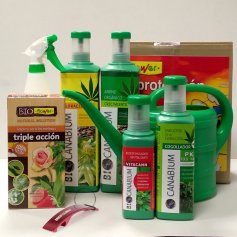 Settembre 4 prodotti Canabium per la coltivazione di cannabis + insetticida spray organico 100ml + 1L + 2L + set di protezione s