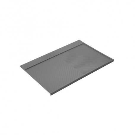 Protector fondo fregadero Sink M90 867x580mm cortable plástico gris cocina - Emuca