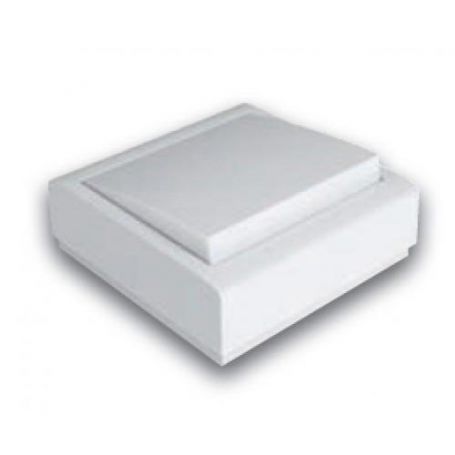 Beldrukknop wit oppervlak 10A-250V Famatel