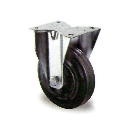 Vaste basis wiel met zwarte rubberen GSR Premium 125/30 Cascoo