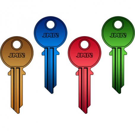 Serreta key CVL -5I aluminium geassorteerde kleuren