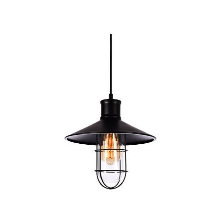 Factory metalen hanglamp zwart E27 Evolution GSC