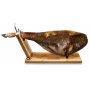 Verdraaibare ondersteuningsconstructie Jamonero Samenvouwbare metaal / lange bamboe + set ham mes en afdekkingen chaira Ham 3 Cl