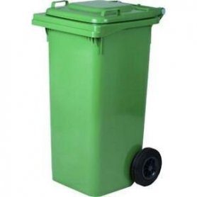 Container met deksel 120 liter groene wielen 55x50x94cm CV120 Maiol