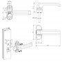 3 sets van 2 zwarte handgrepen Cufesan Model 03121