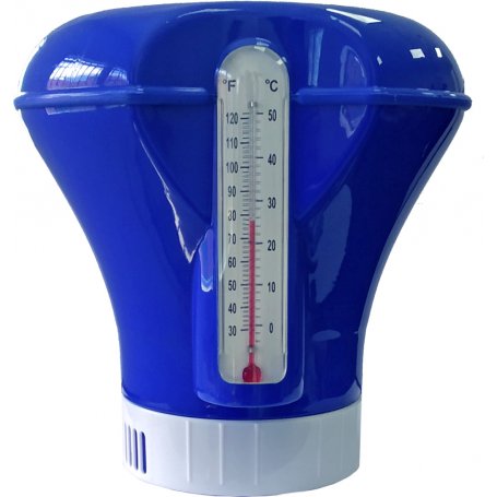 drijvende chlorinator met thermometer 18x18x17 Swimpool