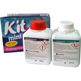 Kit mini zwembaden Chloor Shock 500gr + Antialgas 500ml Swimpool
