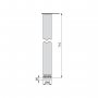 Speeltafel 4 poten Ø60mm voor satijnnikkel steel verstelbaar 710-730mm Emuca