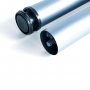 Set van 4 poten voor tabel Ø60mm 830-850mm verstelbare steel metallic Emuca