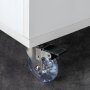 Set 4 wheel montageplaat doorzichtige kunststof Ø75mm stalen Emuca
