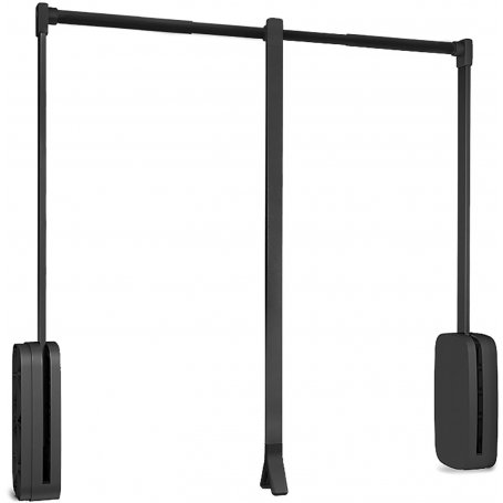 opvouwbare hanger verstelbare kast 830-1150 mm tot 12 kg staal kleur titanium Emuca