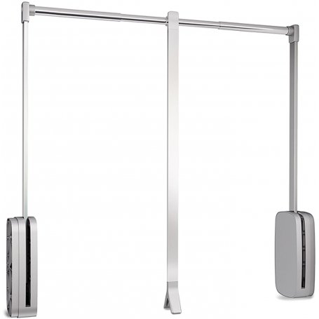 opvouwbare hanger verstelbare kast 830-1150 mm tot 12 kg Kleur verchroomd staal Emuca