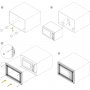600mm kunststof microgolfmodule gestel satijnnikkel Emuca