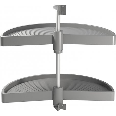 Spel swivel keukenkast trays 180 800mm grijze plastic module Emuca