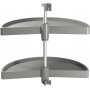 Spel swivel keukenkast trays 180 800mm grijze plastic module Emuca