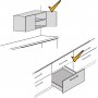 Organizer 13 plastic schaaltjes voor meubels antracietgrijs Emuca