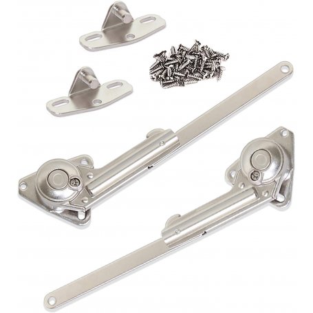 Set passer dwingen hefbare deur 20-70kg x cm staal en nikkel zamak Emuca