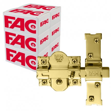 Fac klink 301-RP / 80 70mm goud veel 6 stuks