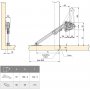 Set passer voor draaideuren, kracht 20-70kg x cm staal en nikkel zamak Emuca