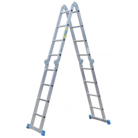 Multifunctionele gelede ladder Cri Cri-16 niveaus Plabell