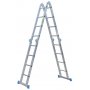 Multifunctionele gelede ladder Cri Cri-16 niveaus Plabell