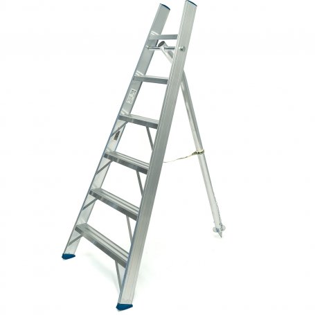 Aluminiumladder landbouw 200cm hoogte 6 stappen Plabell