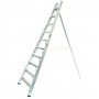 Aluminium ladder landbouw 308cm hoogte 10 stappen Plabell