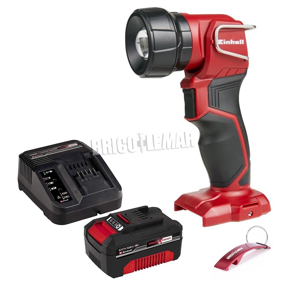 ▷ Draadloos zaklamp kit Einhell TE-CL 280lm + Li batterijlader en 18V | Bricolemar